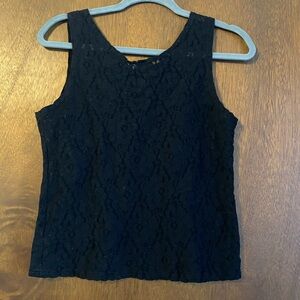 Vintage Express Tricot Stretchy Lace Tank size Large